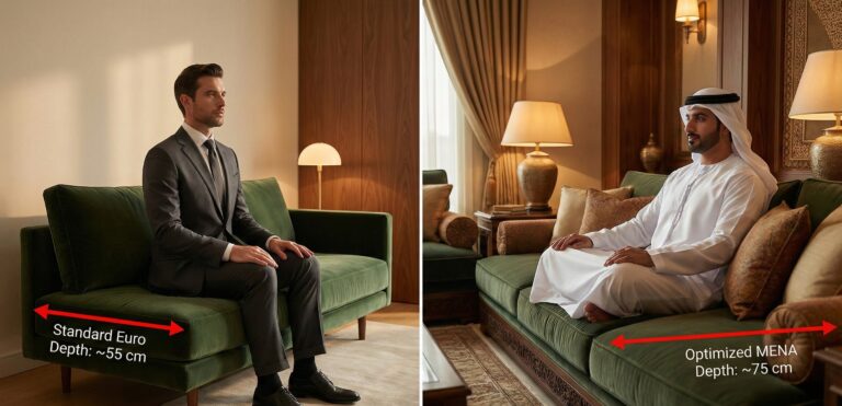 Ergonomic Adaptation of European Furniture for Middle Eastern Markets
